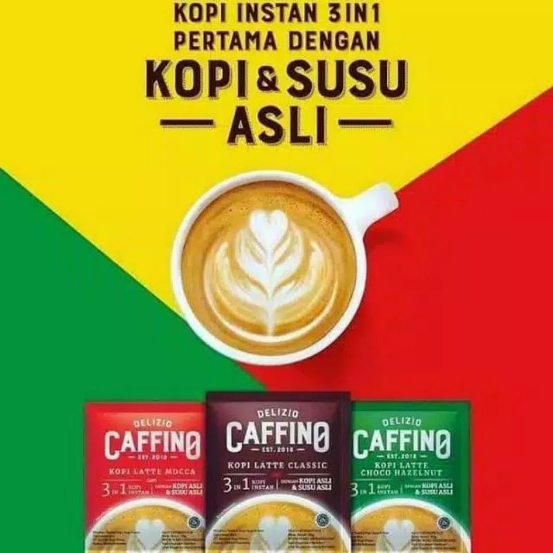 

CAFFINO kopi latte clasic 3in1 20gr/10s