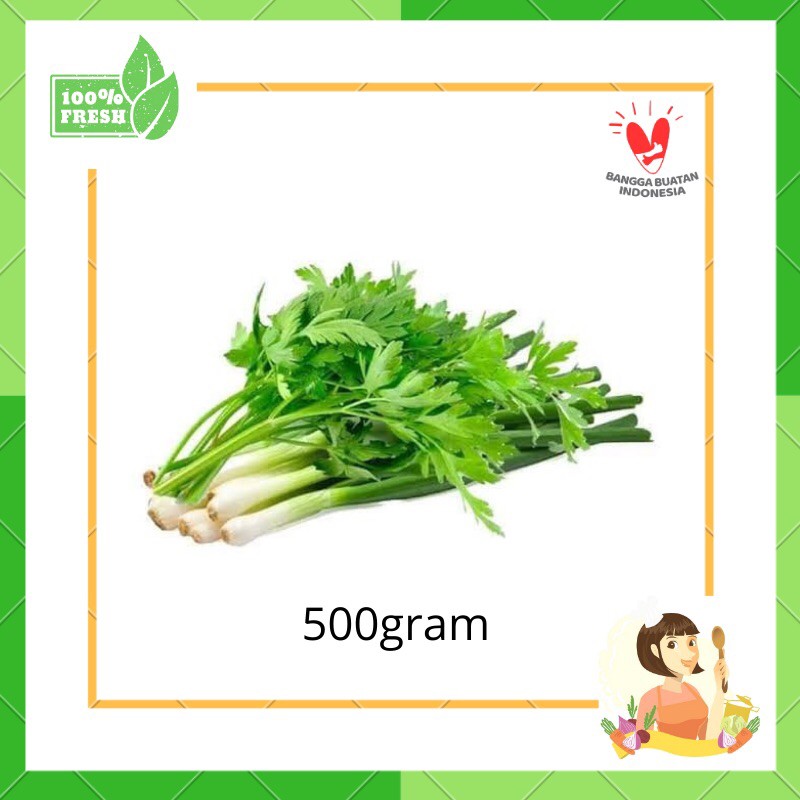 

Daun Bawang Mix Seledri 500gram - Sayur Segar Bekasi