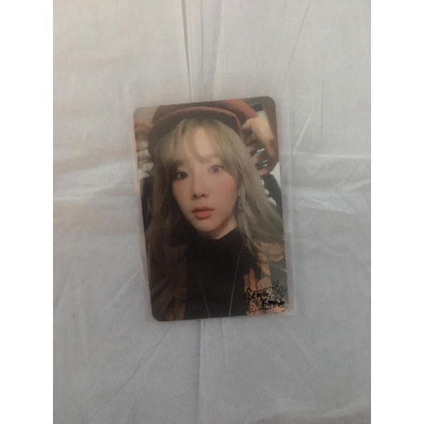 (BOOKED) pc (photocard) Taeyeon Purpose