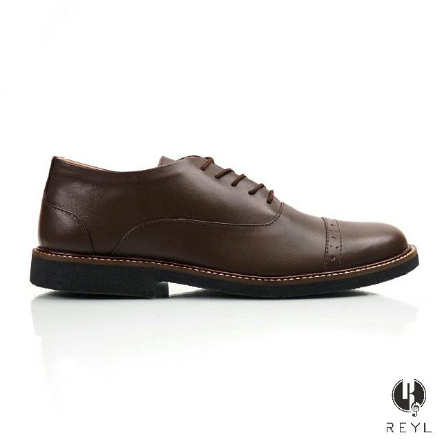 REYLMAN JAZZ Sepatu Pantofel Pria Kulit Asli Pentofel Formal Oxford Kerja Kantor Casual Pesta Kondangan Pantopel Flat Big Size