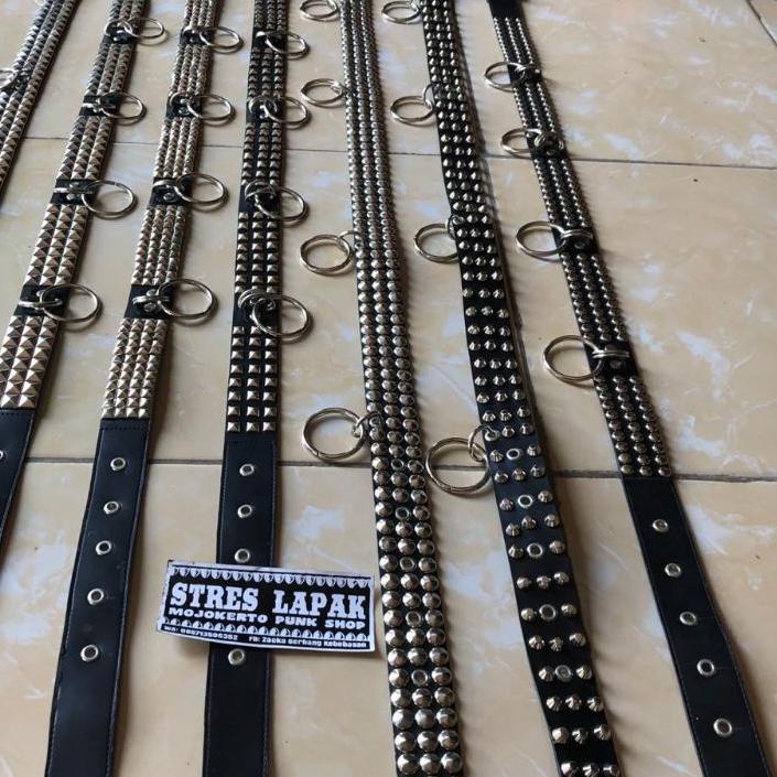 ゖ゚ Sabuk punk rock Gesper spike sabuk keren belt korea belt bts belt cewek pria sabuk wanita unisex 