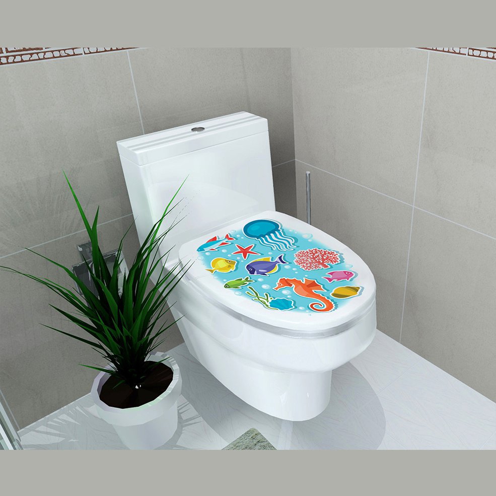 New 3d Bathroom Wall Stickers Toilet Home Decoration Waterproof Wall Decal Toilet Shopee Indonesia