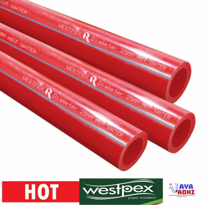 Pipa Air Panas Westpex Merah 1/2