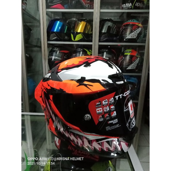 Helm Full Face KYT TT COURSE MARVEL CARNAGE LIMITED EDITION | DRAK SMOKE