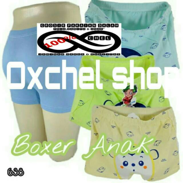 OCH 638 Celana Boxer Dalam Anak Madelon Kids Hrg Per Pcs