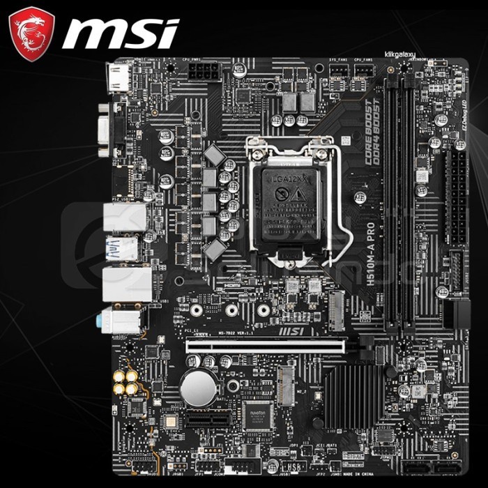 MSI H510M-A PRO (Intel LGA 1200, H510, DDR4) - Rocket Lake Motherboard