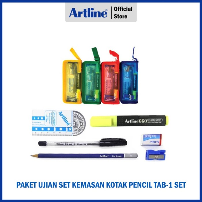 

Terlaris Paket Ujian Artline Set Kemasan Kotak Pensil Tab-1 Berkualitas