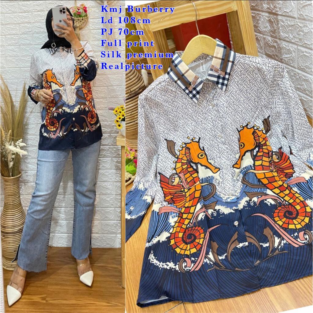 KD5786 kemeja BERRY nagita premium ad aTAG import bangkok silk