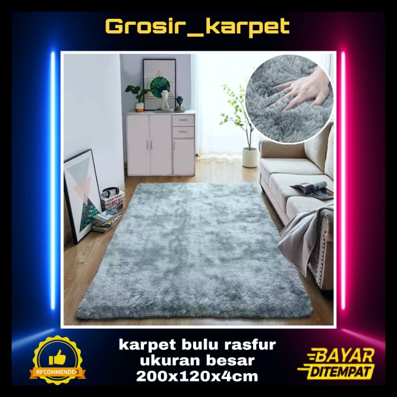 Karpet bulu uk 200x120x4cm