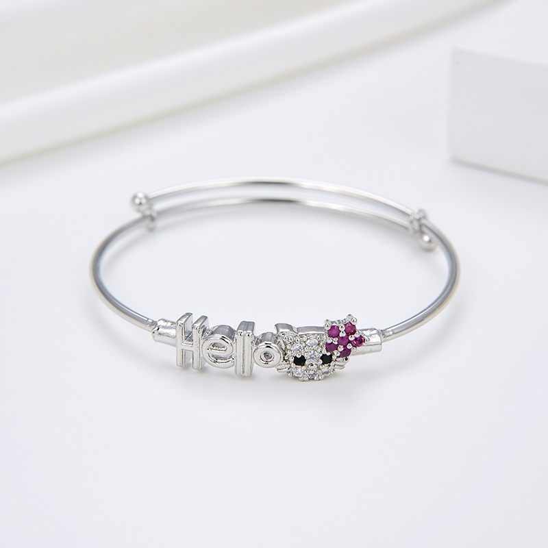 gelang titanium anak wanita anti karat silver emas muda bayi couple asli rantai selamanya korea mura magnet sahabat  58b