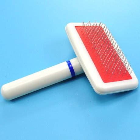 SISIR KUCING ANJING MUSANG KELINCI PET GROOMING SISIR GROOMING (MERAH PUTIH) FEFARM