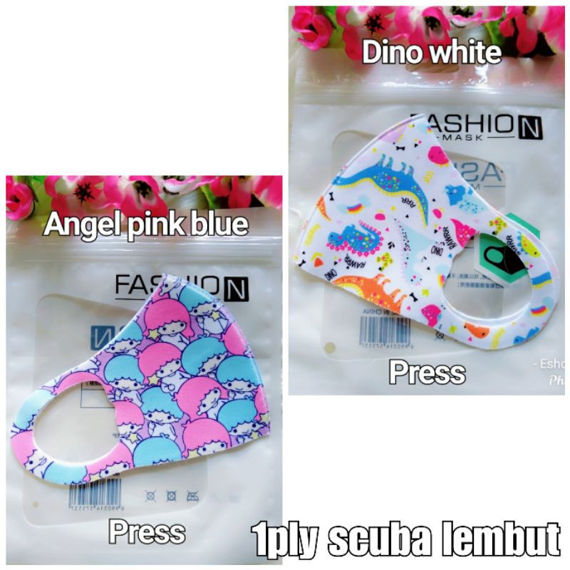 MASKER ANAK IMPORT ORIGINAL PRESS FULL MOTIF REUSABLE (BISA PILIH MOTIF)