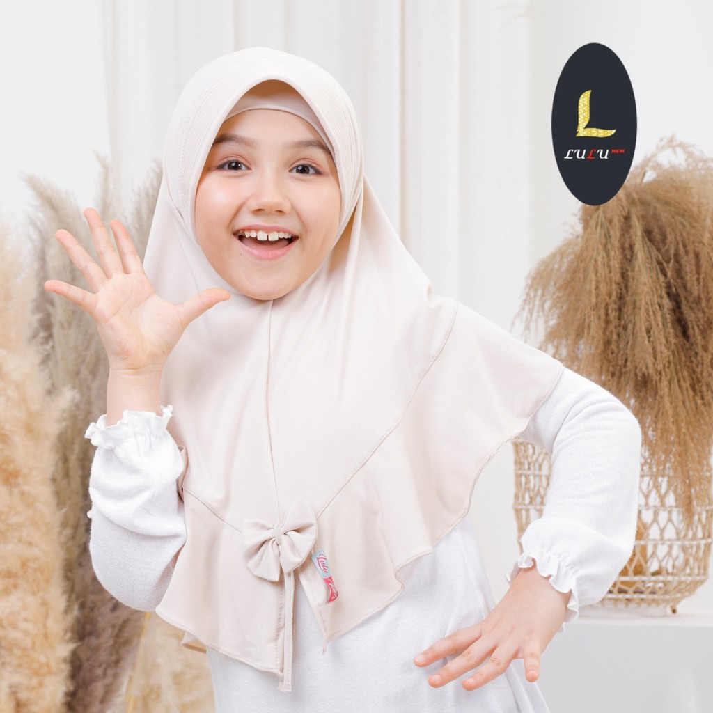 HIJAB INSTAN ANAK HAJNA ORI BY LULU KIDS JILBAB INSTAN JERSEY KERUDUNG INSTAN HAZNA KIDS LULU HIJAB
