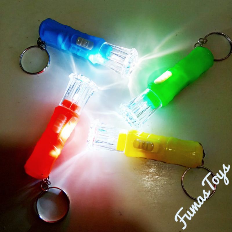 JG - GANTUNGAN KUNCI SENTER MINI / MAINAN LED SENTER MINI / SOUVENIR GANCI SENTER MINI / SENTER MURAH