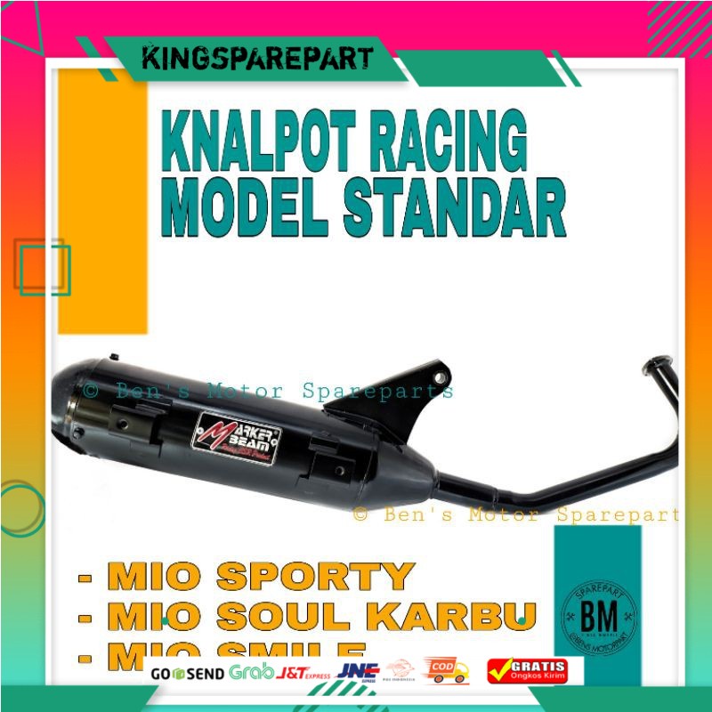 Knalpot Racing Model Standar Yamaha Mio Soul Karbu / Knalpot Racing Bobokan Mio Soul OLD