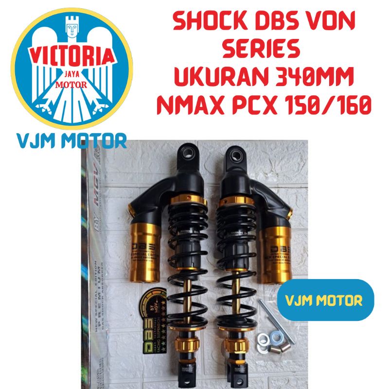 Shock NMAX model Evo series Shockbreker tabung DBS Nmax Pcx 150 PCX 160 ukuran 340mm Tabung Atas model Evo