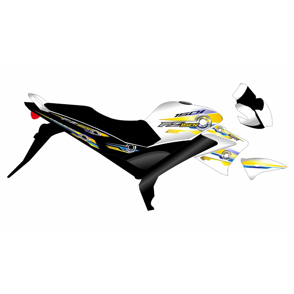 STRIPING TRANSPARAN VIXION OLD STICKER FZ150i