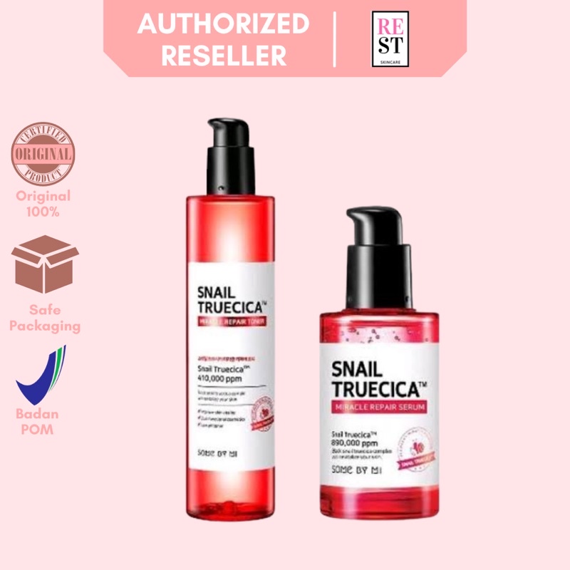 PAKET HEMAT SOME BY MI SNAIL TRUECICA MIRACLE REPAIR SERUM TONER ORIGINAL