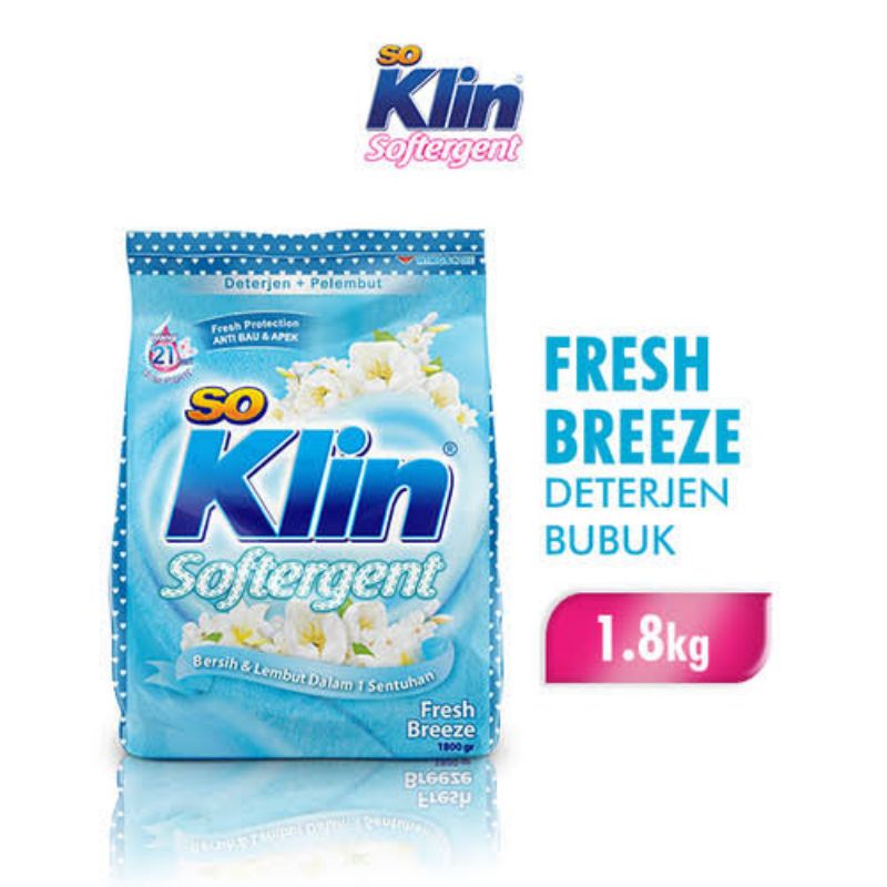 SoKlin Softergent Fresh Breeze 1.8kg