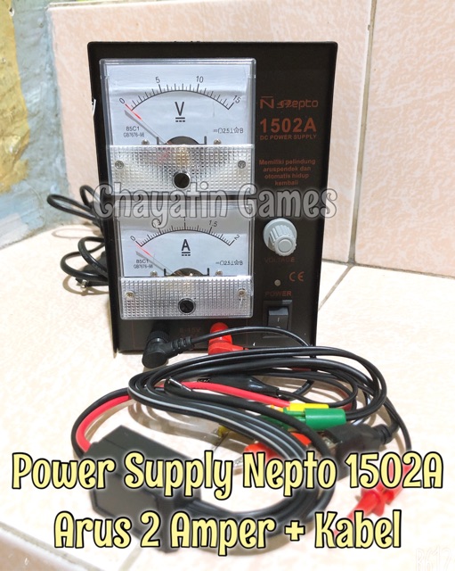 Power Supply HP / Ponsel Type PS-1502A 2 Amper ( Manual - Analog )