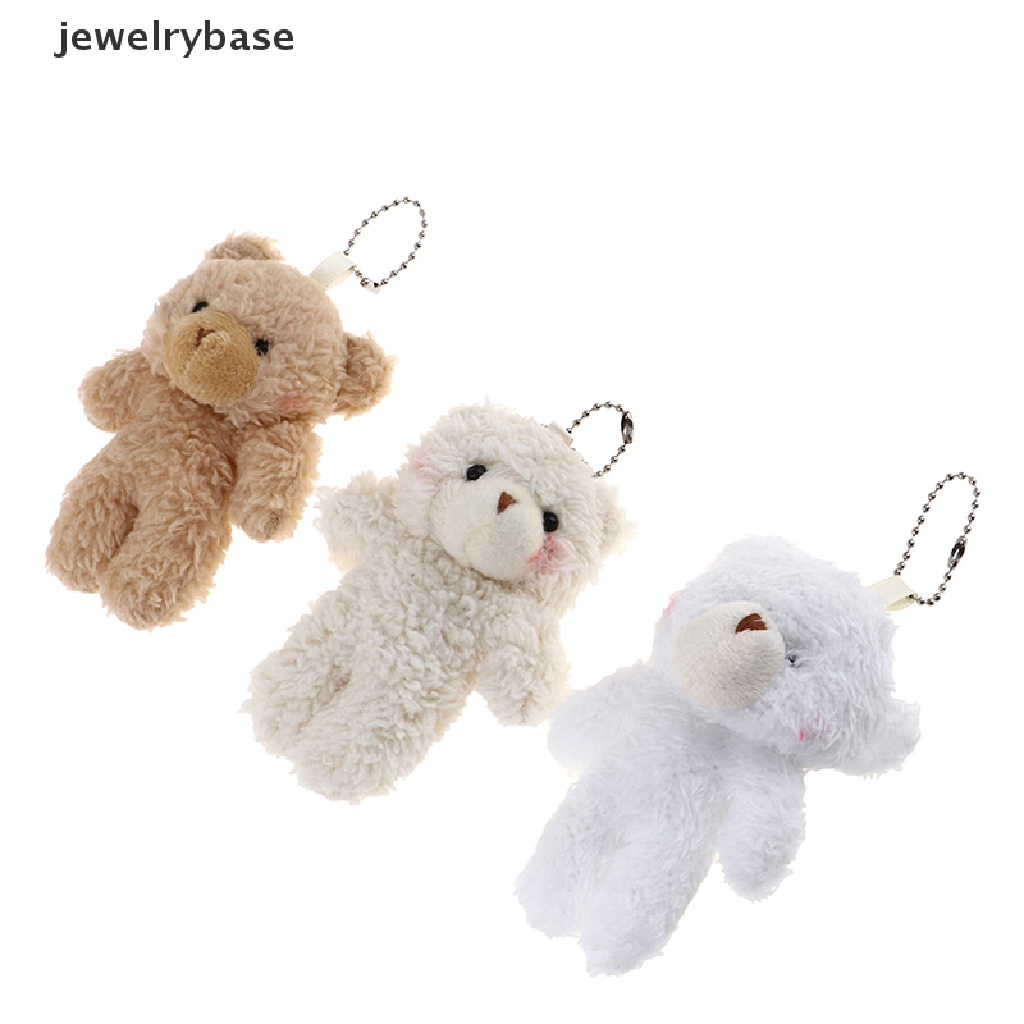 (jewelrybase) 2pcs / Set Mainan Boneka Plush Bentuk Beruang 12cm Untuk Anak Laki-Laki / Perempuan