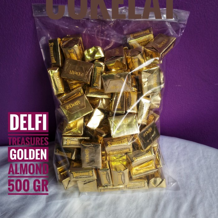 

COKELAT- COKLAT DELFI TREASURES GOLDEN ALMOND 500 GRAM -COKELAT.