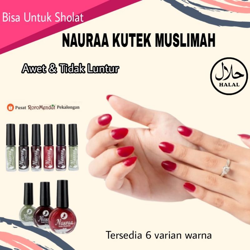 Henna Kuku - Kutek Henna Nauraa Halal Sah Sholat 5ml