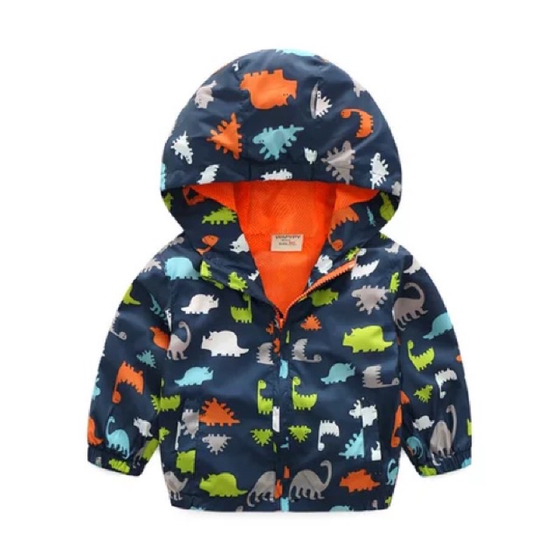 JaKet hoodie parasut motor anak / baby / bayi tahan angin dan air hujan lapisan dalaman tidak panas-A