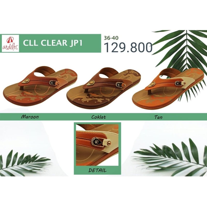 Sandal wanita modis Sandal Wanita Ardiles / Sandal Japit Clear JP1 / Ardiles Clear JP1 Original