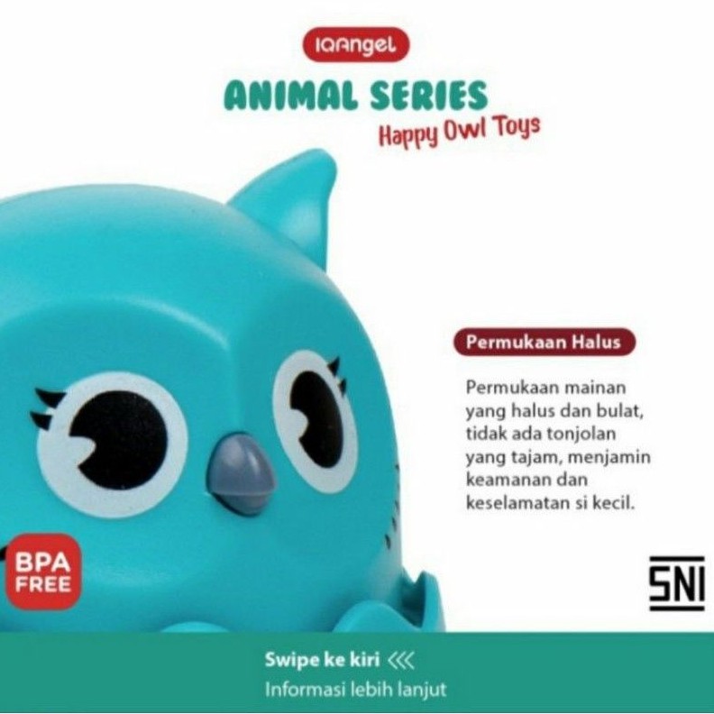 IQ ANGEL Happy Owl Toys Mainan Anak Bayi Melatih Motorik Baby Toys