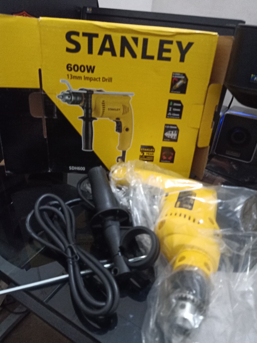 Mesin Bor Listrik Tangan Impact Tembok Electric Drill 13 Mm Stanley Sd