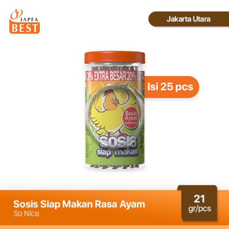 

(Rahma Sulsel Shop) Sosis So Nice Satuan Harga per 1 Buah Sosis Sonice