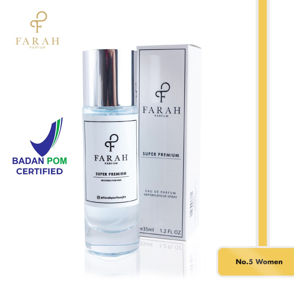 No.5 Women Super Premium by Farah Parfum - Parfum Wanita Tahan Lama