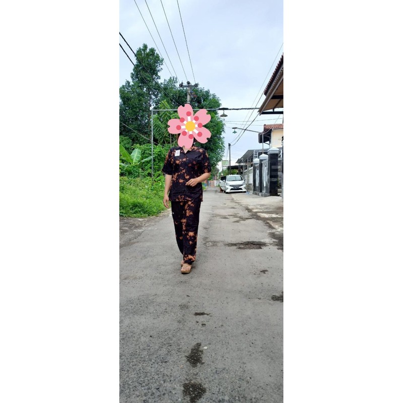 setelan tidy bahan rayon baju rumahan baju santai