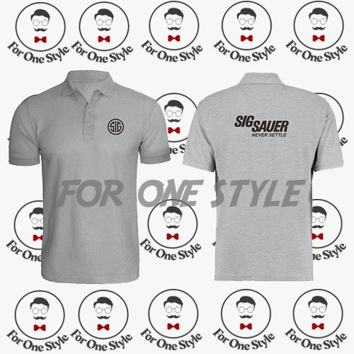 POLO SHIRT SIG SAUER - Baju Poloshirt Kaos Sig Sauer  - CUSTOM POLO - ForOnestyle