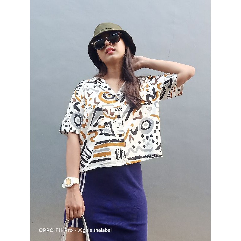 kemeja print rayon