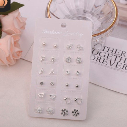 [ORGM] Anting Korea Set Stud dan Kalung