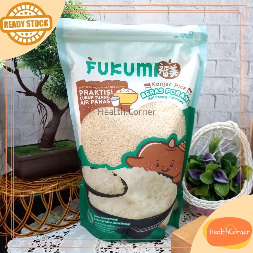 Fukumi Beras Porang 1kg / Konjac Rice / Beras Praktis / Beras Sehat