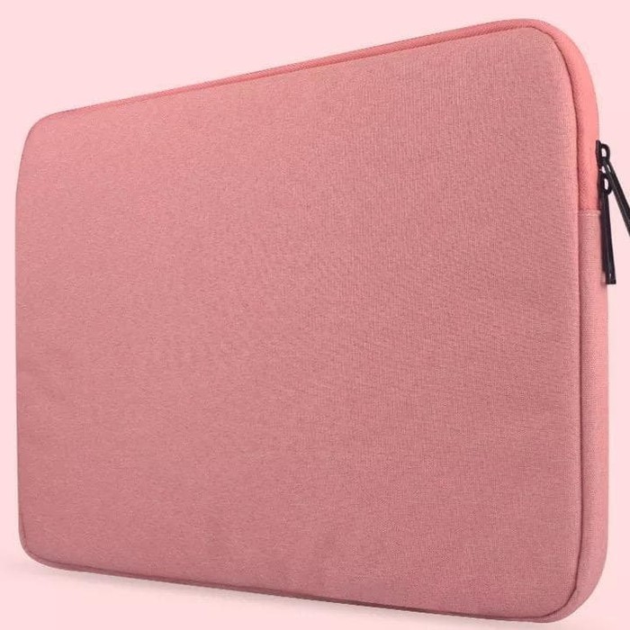 Tas Laptop Softcase Waterproof Nylon High Quality 14 15 inch - pink