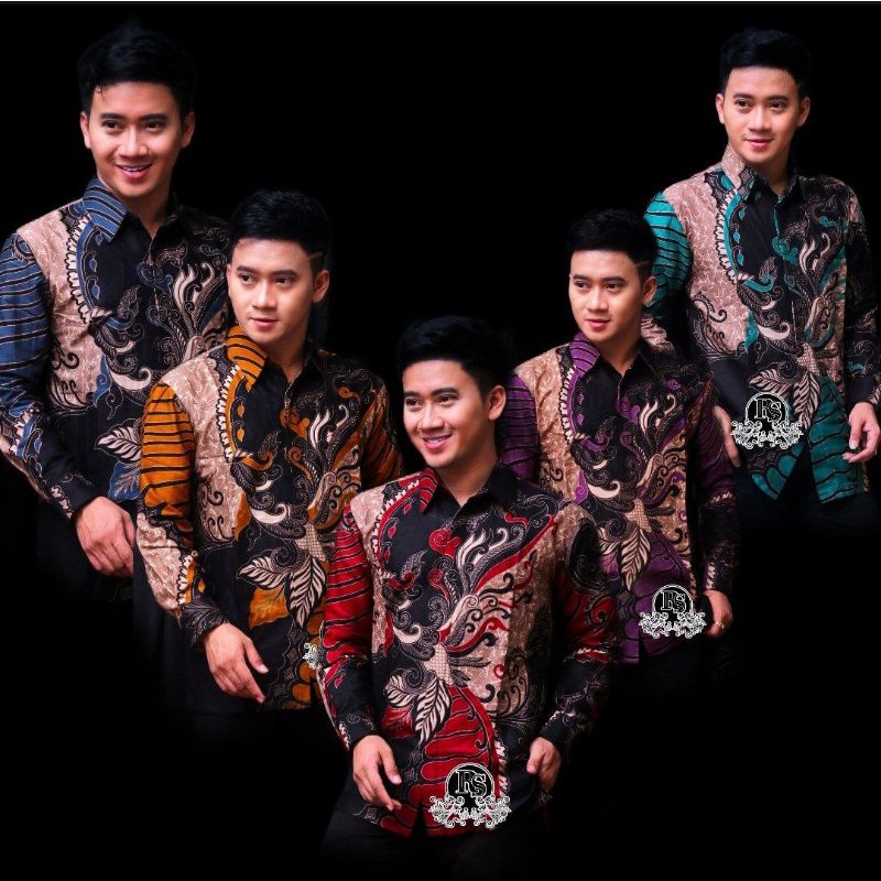 ATASAN HEM KEMEJA BATIK PRIA KEREN LENGAN PANJANG M L XL XXL  2022