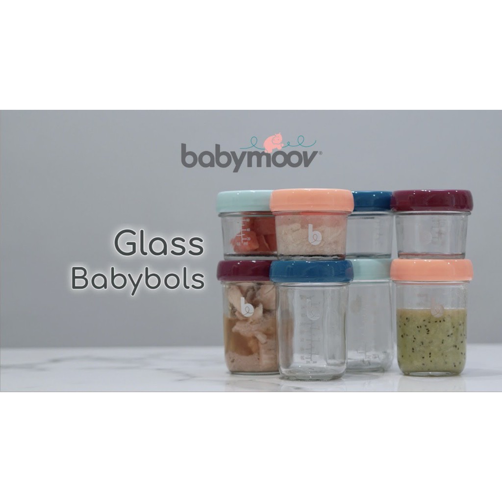 Castle - Baby moov Glass Babybols Food Storage Set 4 x 240ml A004313