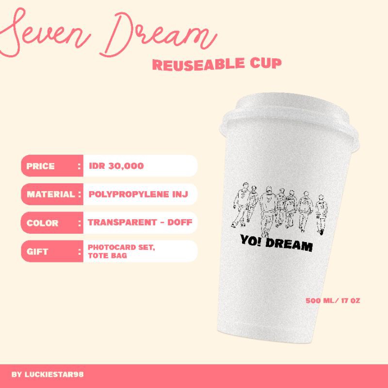 [READY STOCK] Reuseable Cup NCT Dream