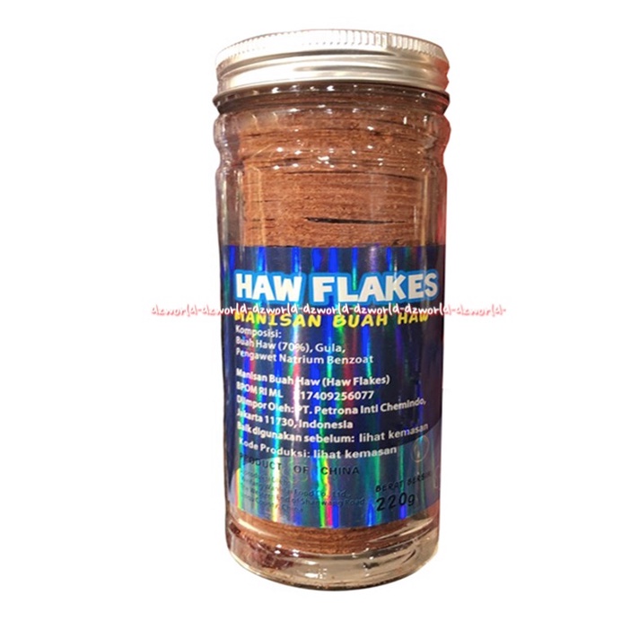 Haw Flakes Manisan Buah Haw 220gr Kemasan Imlek Gong Xi Fa Chai Botol Hawflakes Buah Sanca