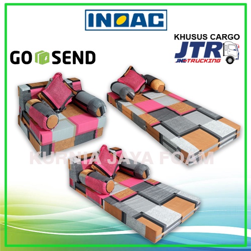 inoac sofa bed 90 x 200 x 15 cm garansi 10 tahun