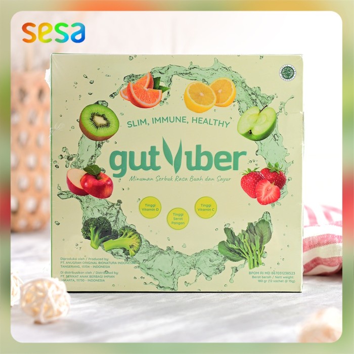 

GUTVIBER MINUMAN SERAT RASA BUAH & SAYUR 180 G