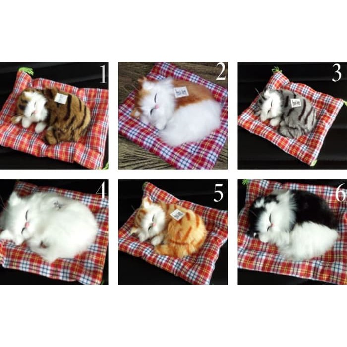 Boneka Simulasi Kucing Bisa Bersuara Meaw Meong Meau Shopee Indonesia