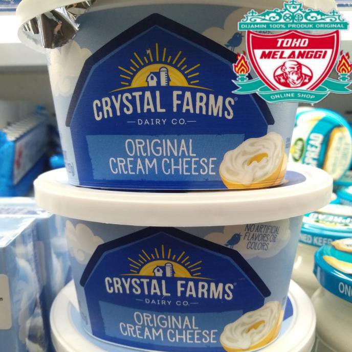 

Crystal Farms Original Cream Cheese 226 Gr | Keju Farm Krim Oles Tube Uluyaala