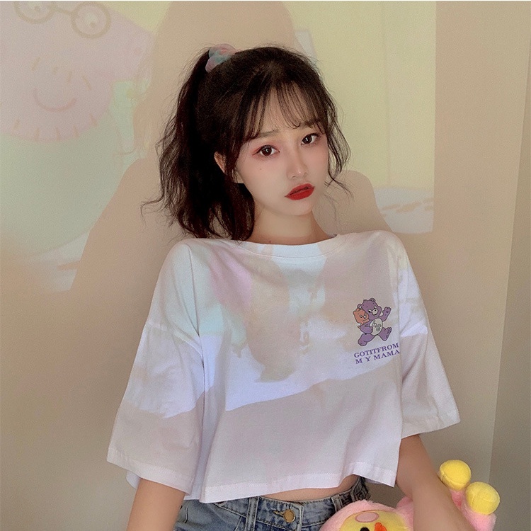 KBS-125 kaos crop top got it from my mama casual import wanita korea jepang