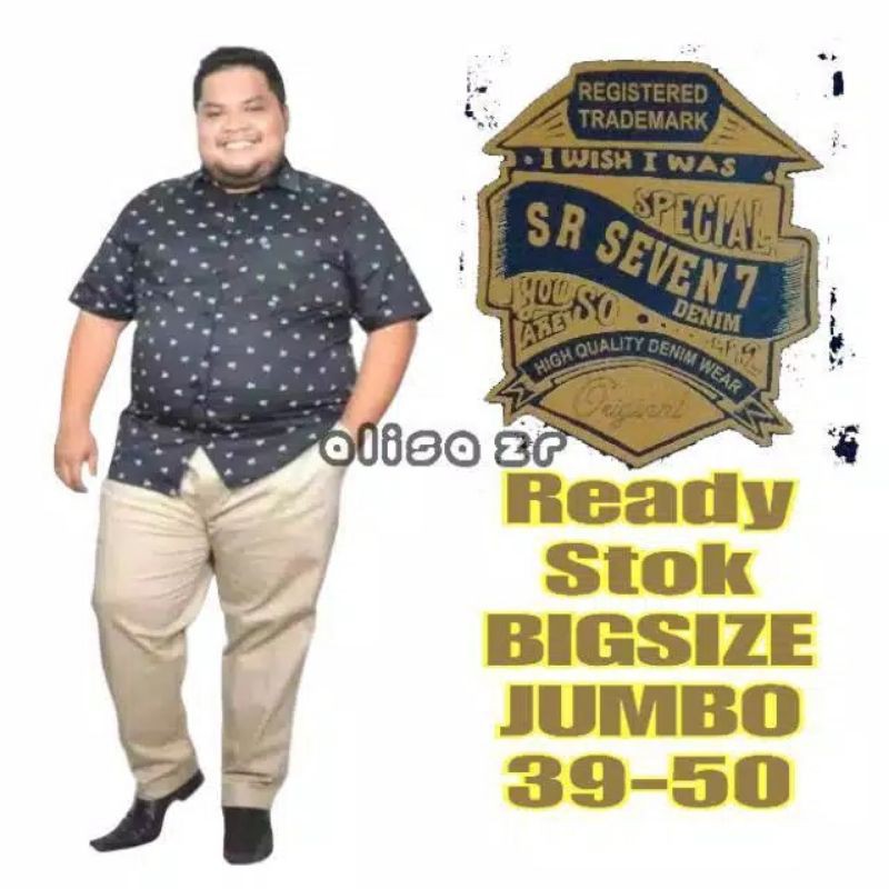 BIG SIZE / JUMBO 39-50 Celana Chino Panjang Pria Premium Reguler Fit Modern