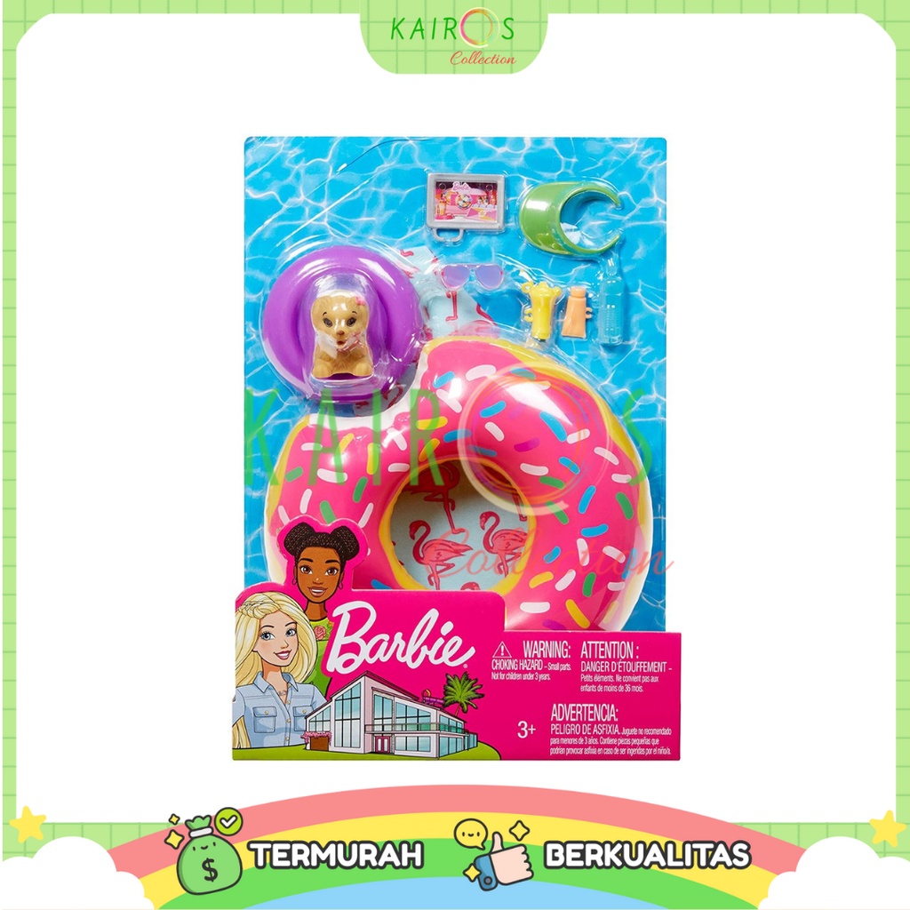 Barbie Outdoor Furniture Set with Donut Floatie